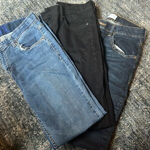 Boys size 16 Jeans. Levi Strauss, Black Old Navy, Wrangler Dark Wash